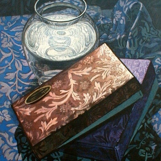 Newberry, Chocolate Boxes, 2004, oil on panel, 16x12"