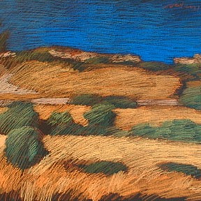newberry-golden-slope-1988-pastel-on-paper-18x24