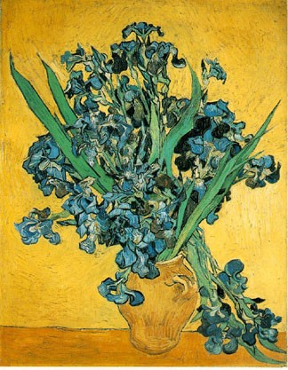Van Gogh, Irises, 1890. Rijksmuseum Vincent van Gogh, Amsterdam. Wikipedia Commons.